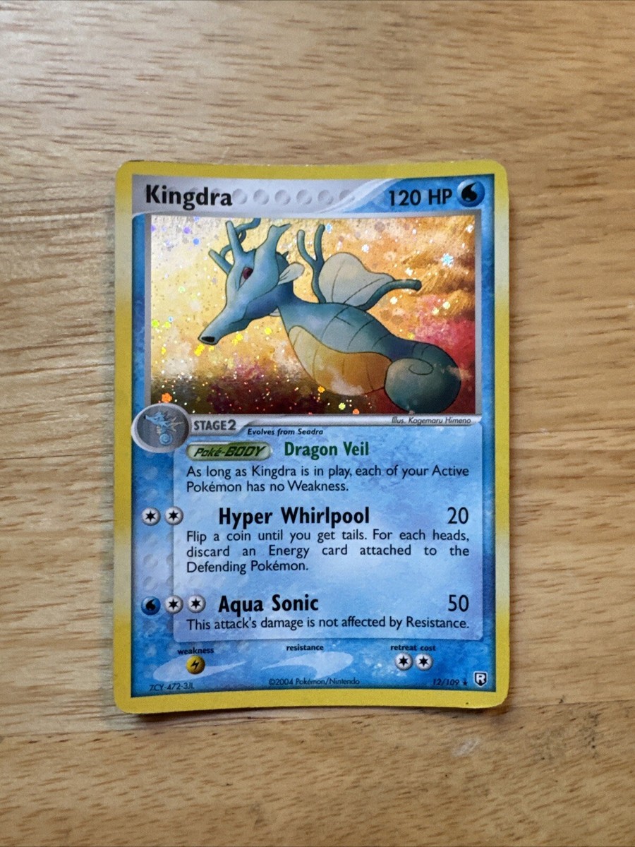 キングドラ 12/109 英語版 ex Team Rocket Returns Pokemon Kingdra 12/109 EX Team Rocket Returns Holo Rare Card | eBay