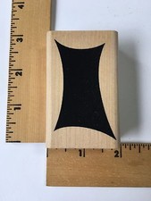 Amuse Rubber Stamps - Retro Rectangle 3-5021F - NEW