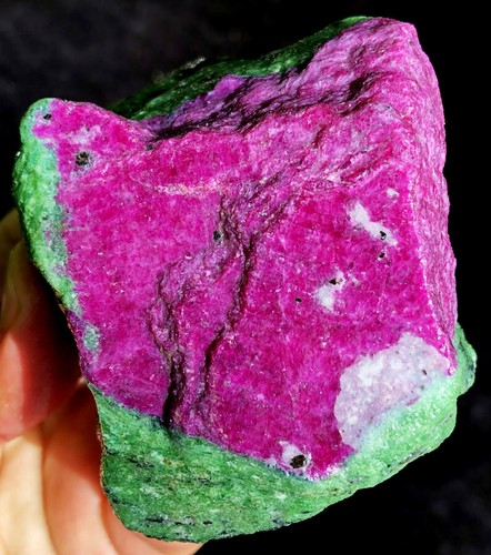 468g Museo!!! Rubí rojo natural en gema de cristal de zoisita verde espécimen ip1540 - Imagen 12 de 12