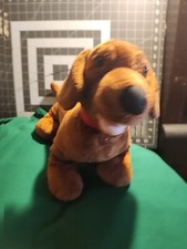 Build A Bear Plush Dog Dachshund Wiener Stuffed Animal Toy Red Collar Brown