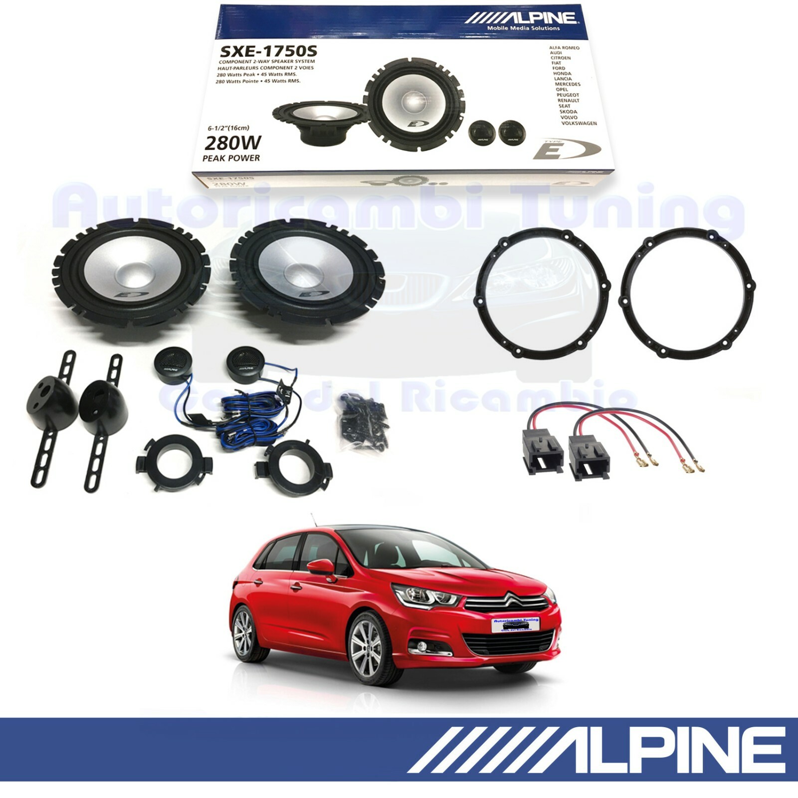 Alpine SXE1750S: Il miglior Upgrade Audio per Citroen C4 2010-18