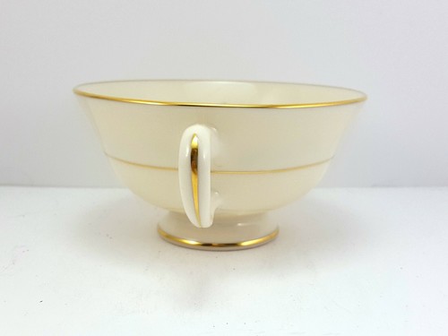 Lenox Blueridge Tea Cup Ivory Blue Floral Scrolls Gold Trim - Picture 3 of 7