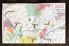 1999 Atlanta, GA And Vicinity Street Map by Hertz