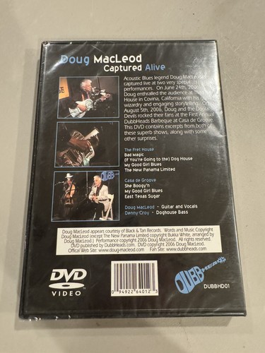 Doug MacLeod Captured Alive DVD Factory Sealed - Picture 5 of 5