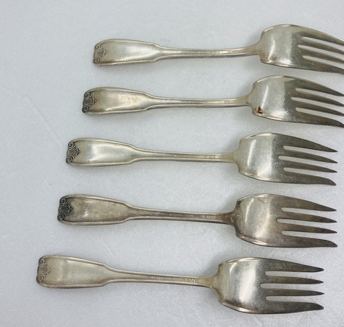 Vintage WM Rogers Pat 12 Serving Forks Silverplated Blossom Handle Flatware 29 - Picture 5 of 14
