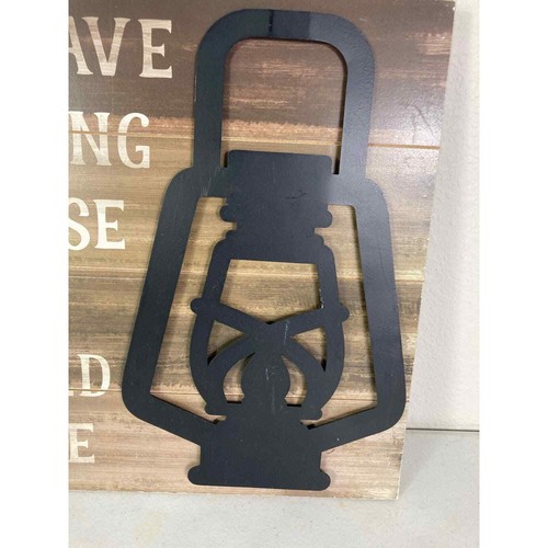 Lantern Plaque Wall Art 14x13 Inches Decorative Hanging Home Accent Style - Picture 5 of 9