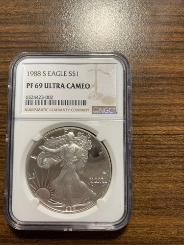 1988-S American Silver Eagle ASE $1 NGC PROOF 69 Ultra Cameo (UCAM)
