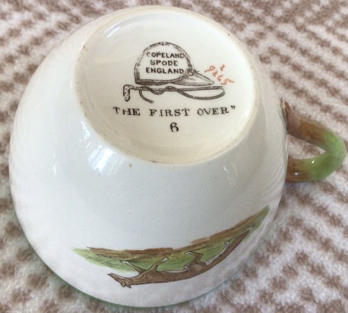 Tazza e piattino caffè grande Fox Hunt Hunt Spode prima sulla prima - Foto 6 di 7