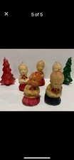 Christmas Gurley Candles Set of 7!! RARE red Tree. These Were Made In Buffalo,NY