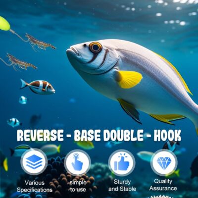 10X Double Hook Reverse Bottom Rig Upgraded Version Hook Boosts Fishing