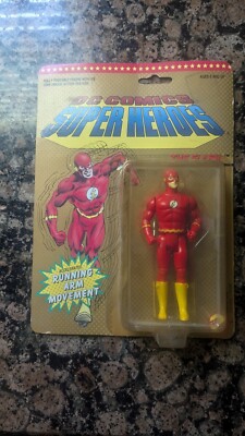 VINTAGE FLASH DC SUPER HEROES 1980'S FIGURE ON CARD!!!!