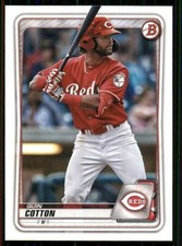 2020 BOWMAN DRAFT BASE PAPER PROSPECT BD104 QUIN COTTON REDS