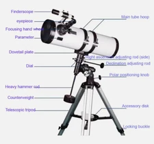 Newton 114/130/150EQ Reflector Astronomical Telescope Deep space observation