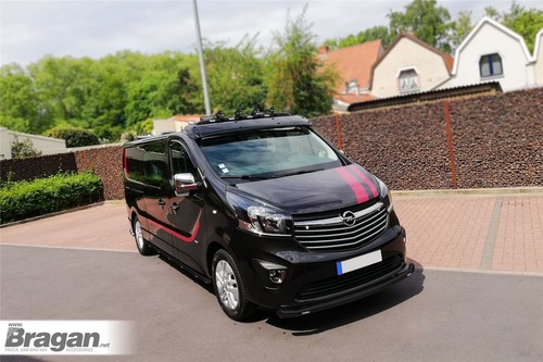 Side Bars + Amber LEDs For Fiat Talento LWB 2016+ Van Polished Stainless- BLACK - Picture 6 of 8