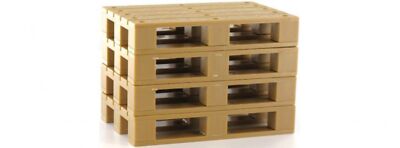 Carson C907094/500907094 Europaletten-Set (Kunststoff, 4-tlg.) Für Tamiya Anhänger