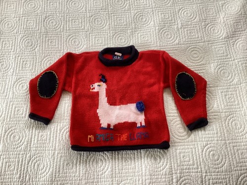 GF Collection Boys/Girls Sweater Made in Peru Size 4 Lama - Picture 7 of 10
