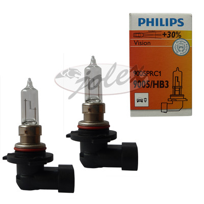 2x Philips HB3 Vision 9005 Birne Halogenlampe +30% Set Satz / 12V 65W P20D NEU