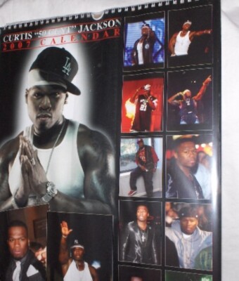 50 Cent Curtis Jackson Sänger Rapper Musik Kalender 2007  A3  Neu,OVP,Rarität