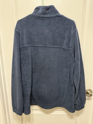 Columbia Men's Fleece Full Zip Long Sleeve Blue Jacket Sweater Size XLT - Picture 6 of 6