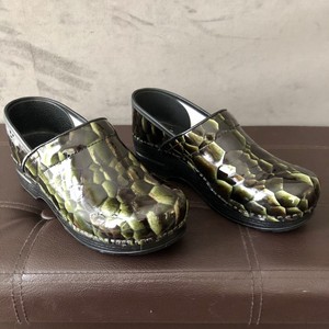 dansko snakeskin clogs
