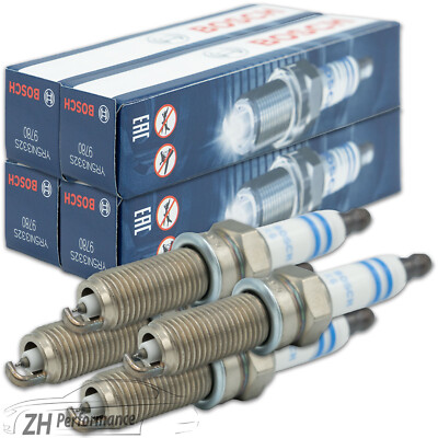 4x BOSCH YR5NI332S Zündkerze 0 242 145 510 entstört Fiat 500 Hyundai Alfa Romeo