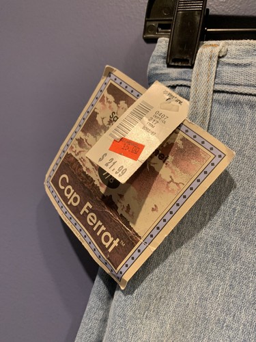 Womens 7/8 Jeans 80's CAP FERRAT ACID WASH HIGH WAIST SKINNY JEANS NWT RARE - Picture 5 of 6