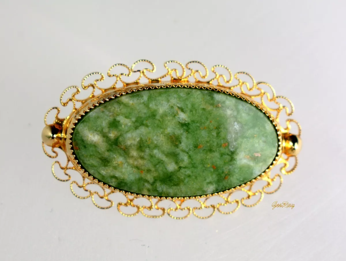 Jade brooch jewelry deals