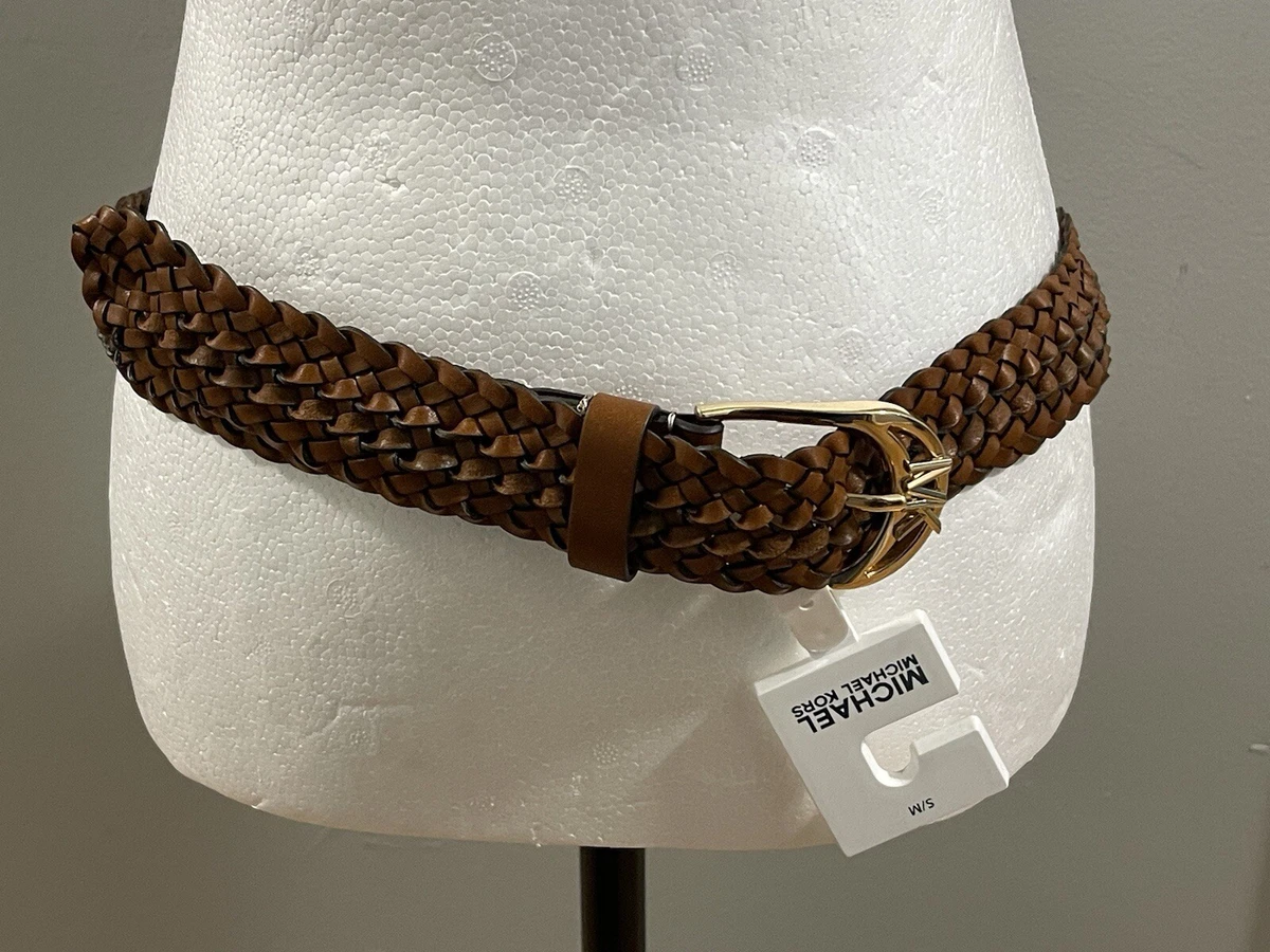 Michael Kors braided belt with 5 gold metal oval links on each side. RARE! Michael Kors Women main image 3