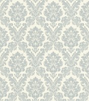 Vlies Satintapete Rasch Trianon Klassik Barock Blau Creme 570533 (4,43€/1Qm)