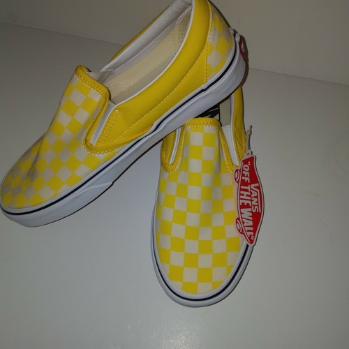 yellow checkered womens vans