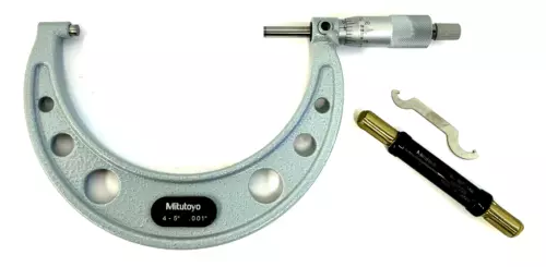 4-5" MITUTOYO OUTSIDE MICROMETER #103-181 - .001 " GRAD - W/ RATCHET STOP