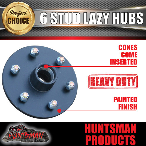 2x 6 stud trailer hubs 6/139.7 pcd & S/L bearings, SG CASTING!! suits Toyota - Picture 2 of 4