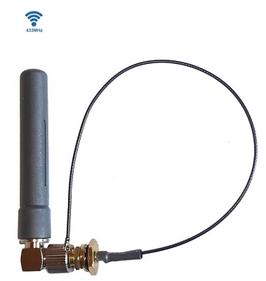 Right Angle UHF(433MHz) 3dBi Omnidirectional Antenna with I.PX4 Pigtai/Patch 50 