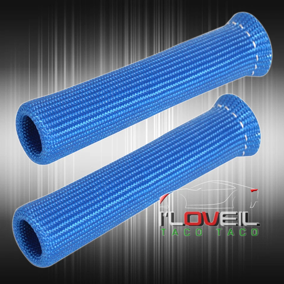 Universal 8 Piece Spark Plug Wire Protect Boot Heat Sheild Insulator Unit Blue Foto 2 de 3