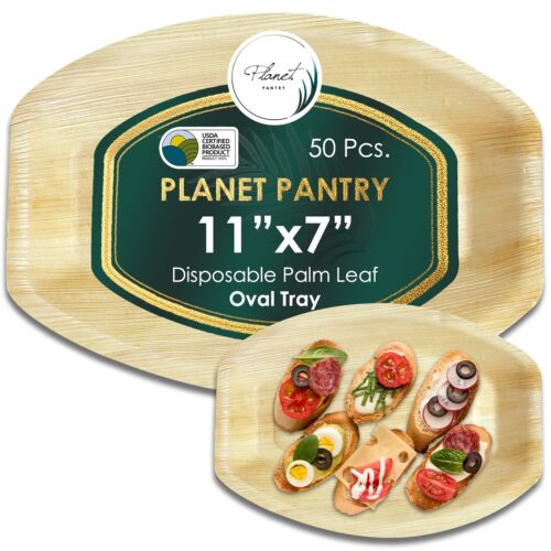 Planet Pantry Disposable Palm Leaf Oval Tray & Platter - Picture 17 of 24