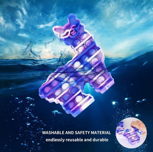 WHATOOK POP Fidget Llama Toys : Alpaca Popper Toys Sensory Silicone Squeeze - Picture 2 of 3