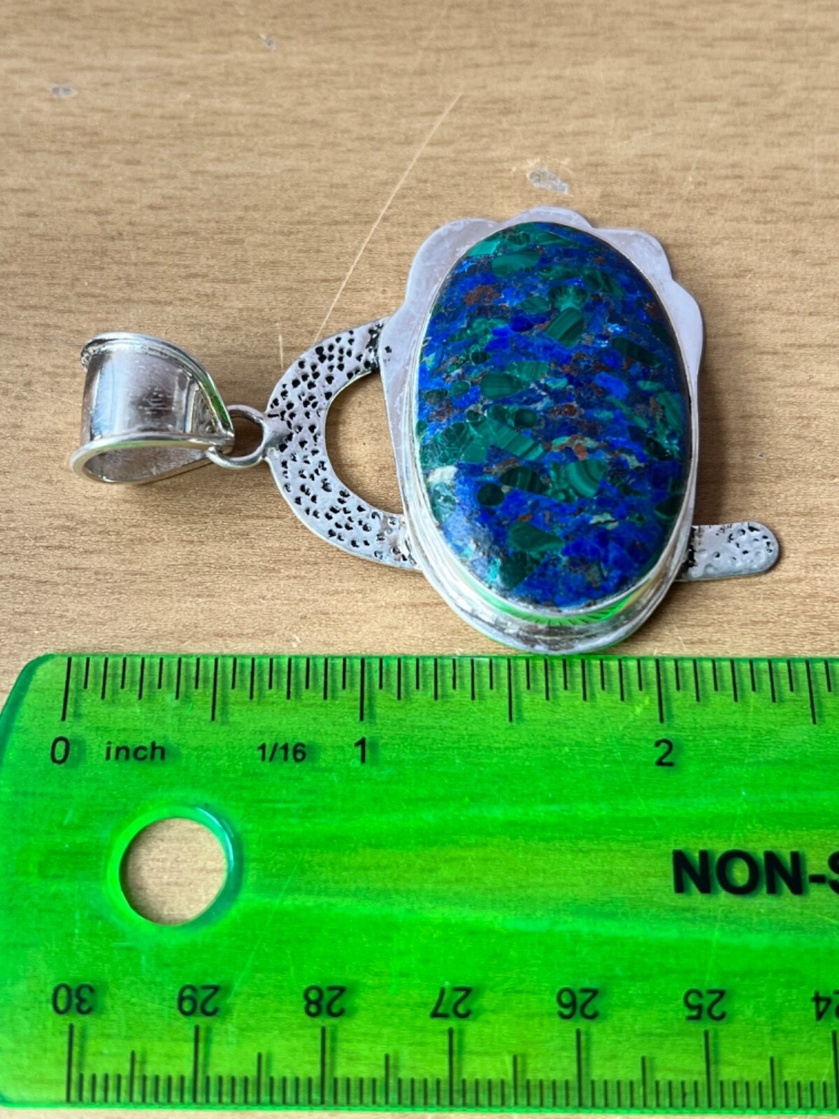 OVERSIZED STATEMENT LAPIS MALACHITE CHRYSOCOLLA P… - image 8