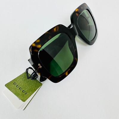 GUCCI Brown Havana Green 1111 Unisex Chunky Bio Base Bold Gg1111S