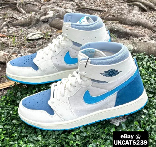 Nike Air Jordan 1 High Zoom CMFT 2 Shoes Blue Grey Sail DV1307-104 Men's NEW
