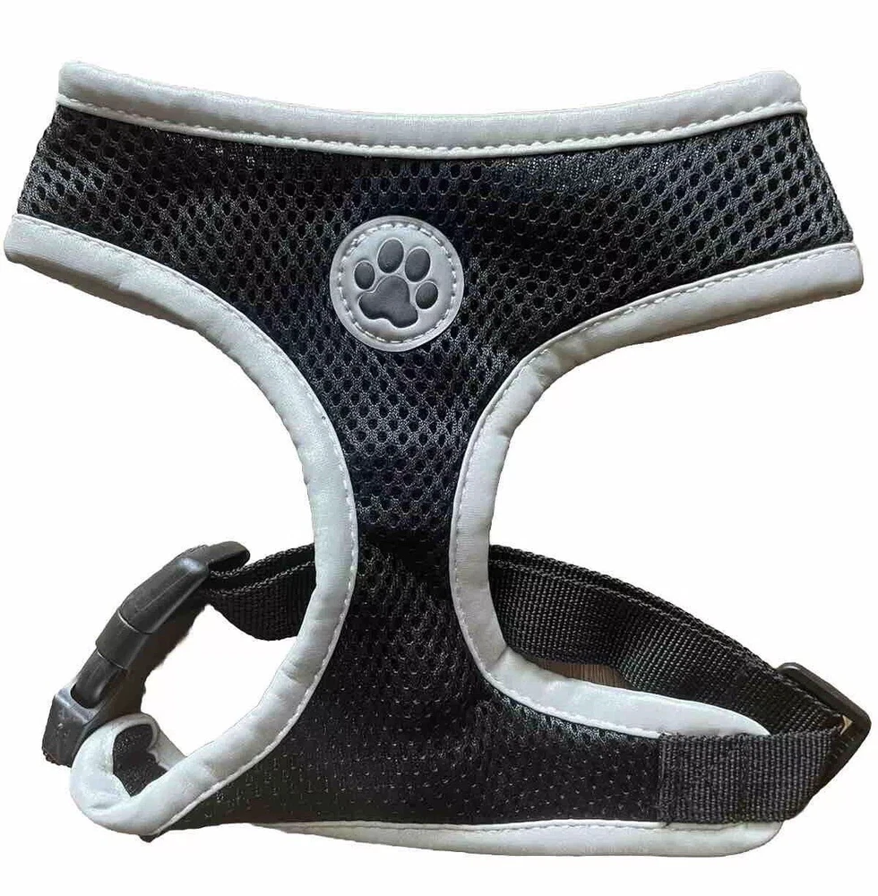 Dog Harness, No Pull Reflective Adjustable Breathable Mesh Paw Design S M L