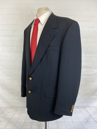 Austin Reed Men's Black Solid Blazer 43L $495 - Picture 3 of 11