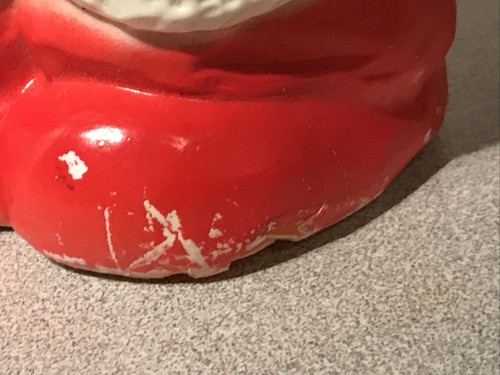 Vintage 13" Blow Mold Santa..1950's/60's Union Products Inc With Light - Picture 11 of 11