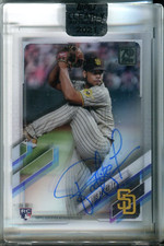 Luis Patino 2021 Topps Clearly Authentic Autographed Rookie Card