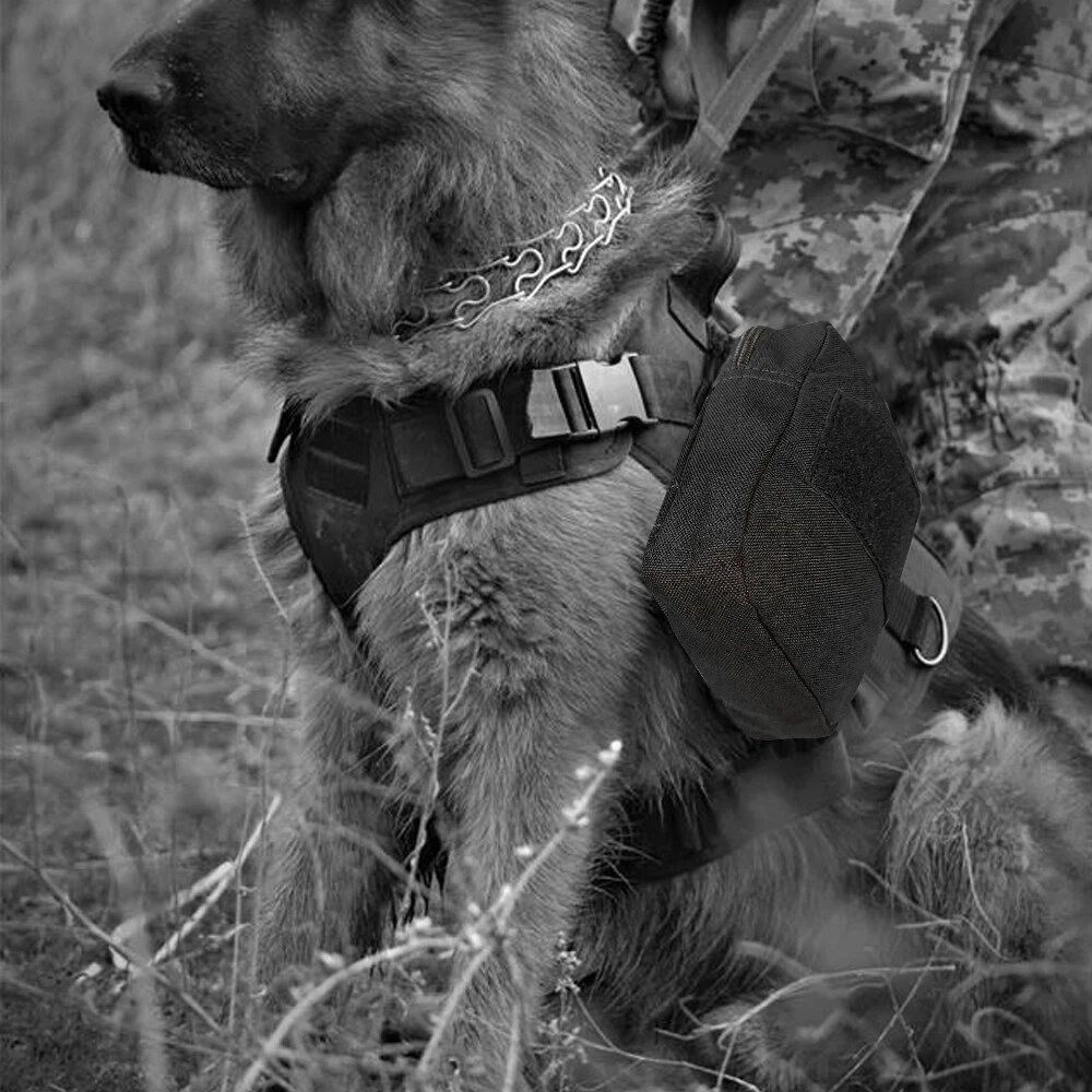 Dog Harness Saddle Bag Backpack Pouch Durable Saddlebag for Pet Tactical Vest