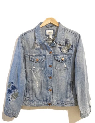 floral denim jacket forever 21