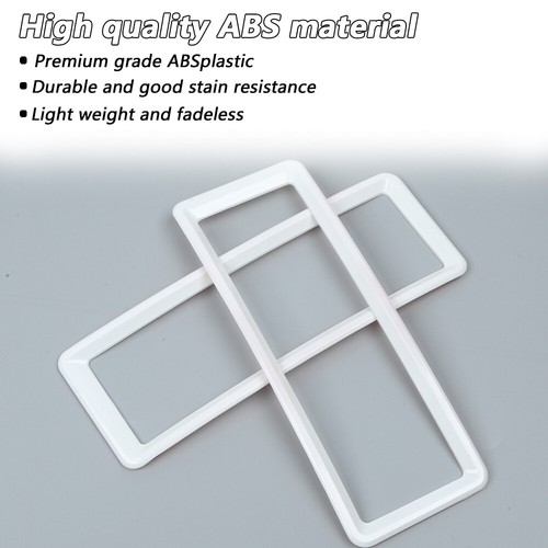 Center Console Air Vent Outlet Trim For Dodge RAM 1500 2010-17 White Accessories - Picture 8 of 10