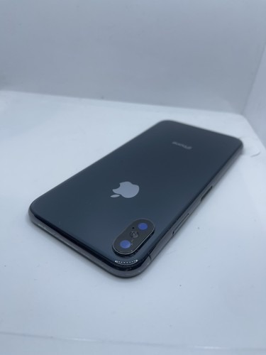 Carcasa trasera gris espacial iPhone X marco de repuesto vidrio posterior reemplazado grado BC - Imagen 4 de 6