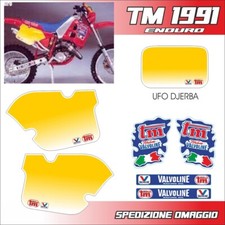 TM 1991 ENDURO Grafik Aufkleber in KRISTAL Komplettset wie abgebildet