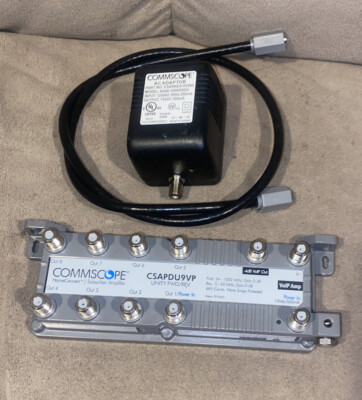 Commscope CSAPDU9VP Signal Amplifier Splitter for Cable CATV Antenna *TESTED