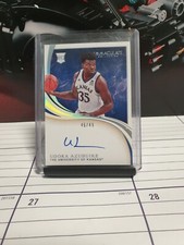 udoka azubuike Immaculate RC autograph,  university of Kansas